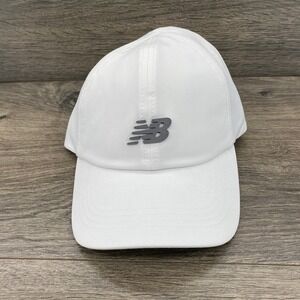 New Balance LAH51007 WTPPOO White Running Cap Sportswear Athletic Baseball Hat